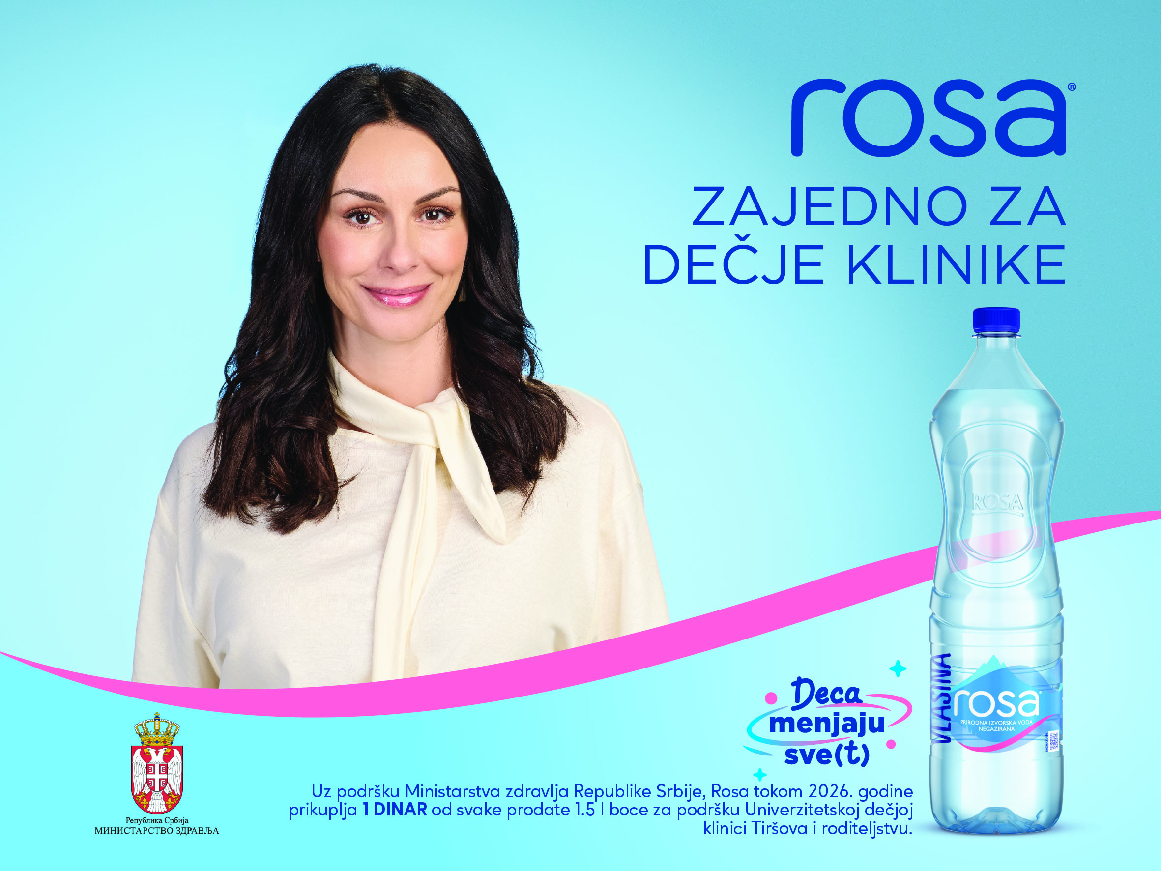 Glumica Sloboda Mićalović je zaštitno lice kampanje “Deca menjaju sve(t)“; Foto: PROMO