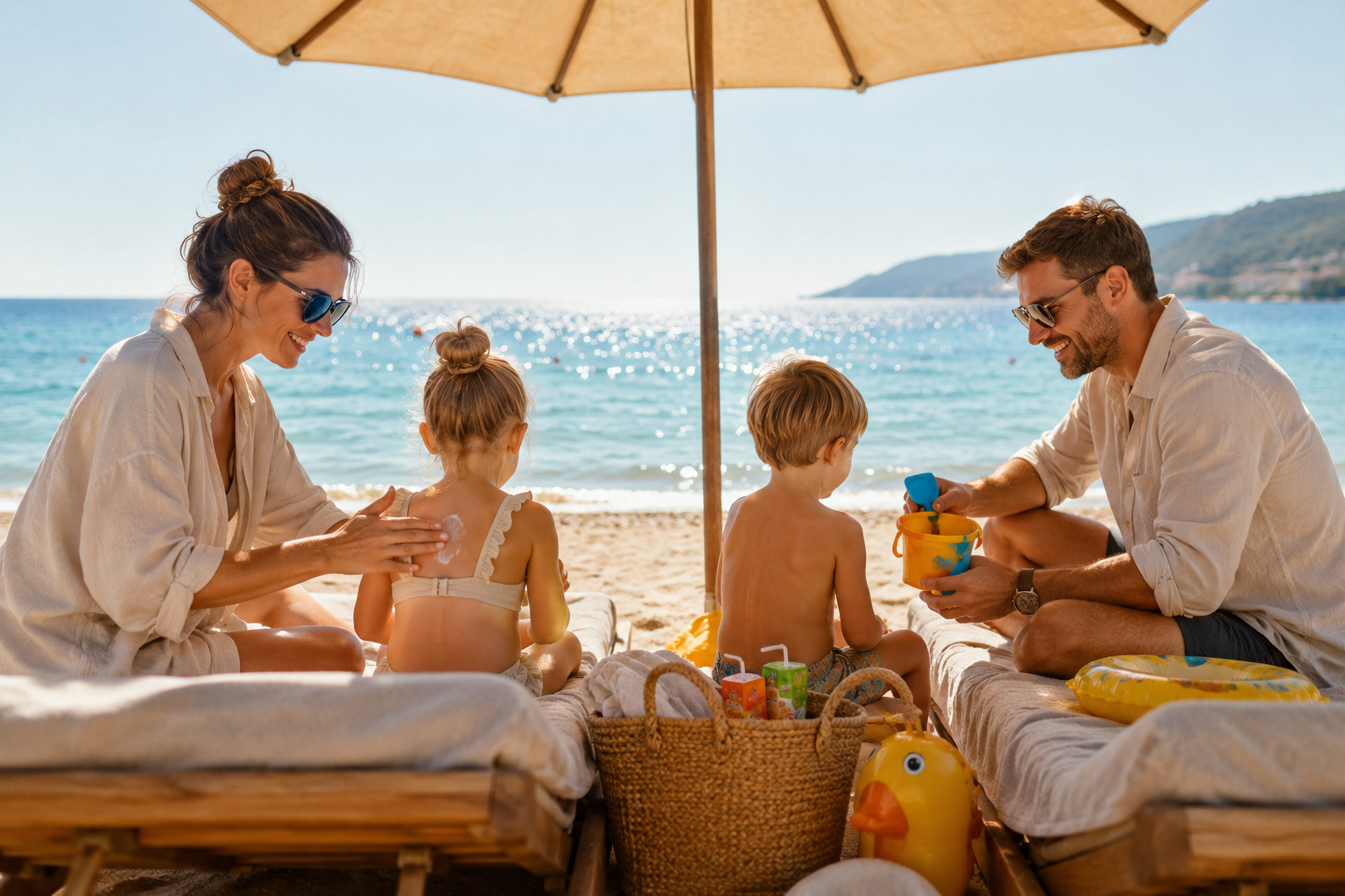 Šta pedijatar prvo primeti na plaži? Foto: Na moj način/AI, ilustracija