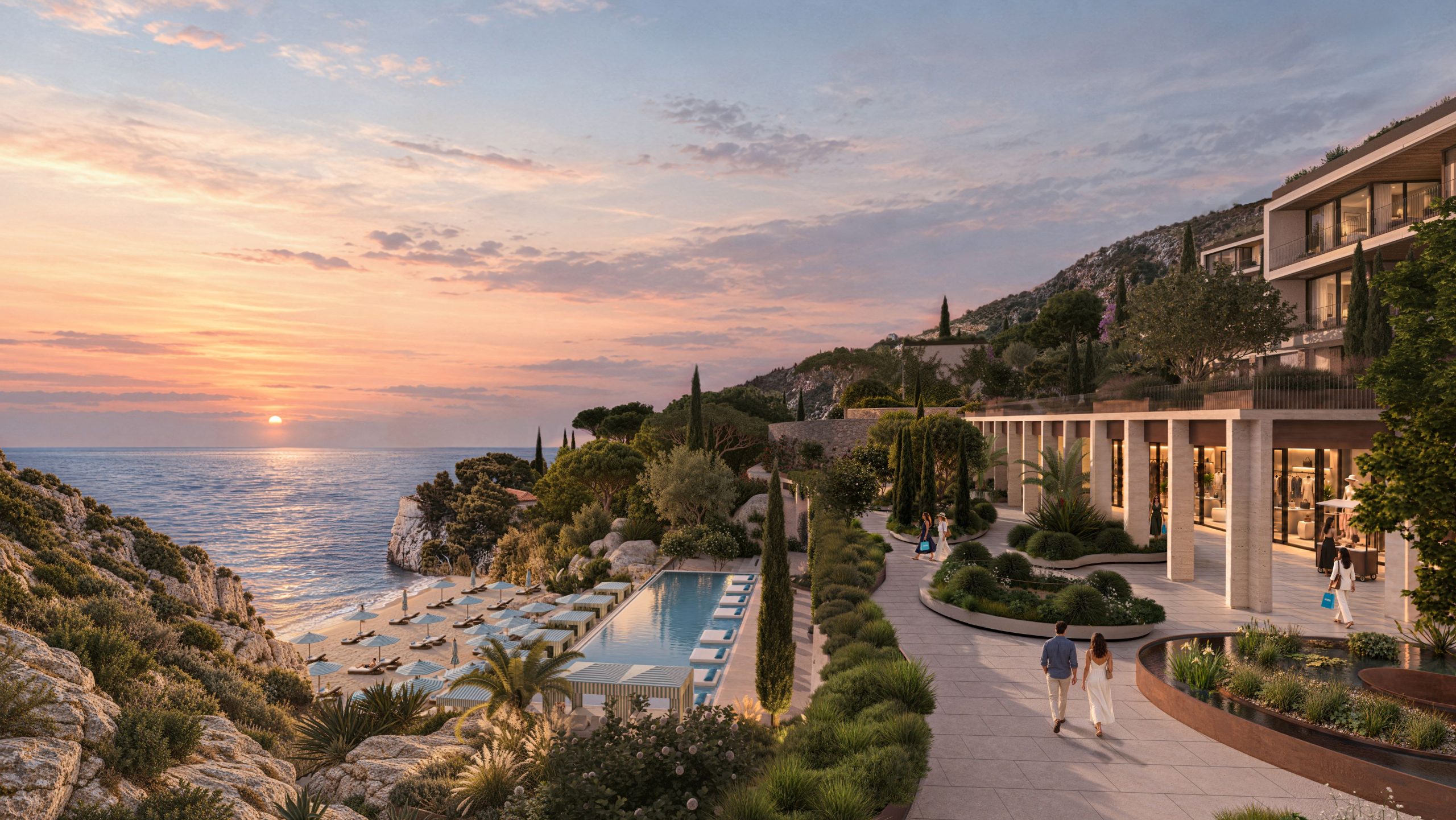 Između Budve i Svetog Stefana stiže nova luksuzna oaza... Foto: Nammos Resort/PROMO